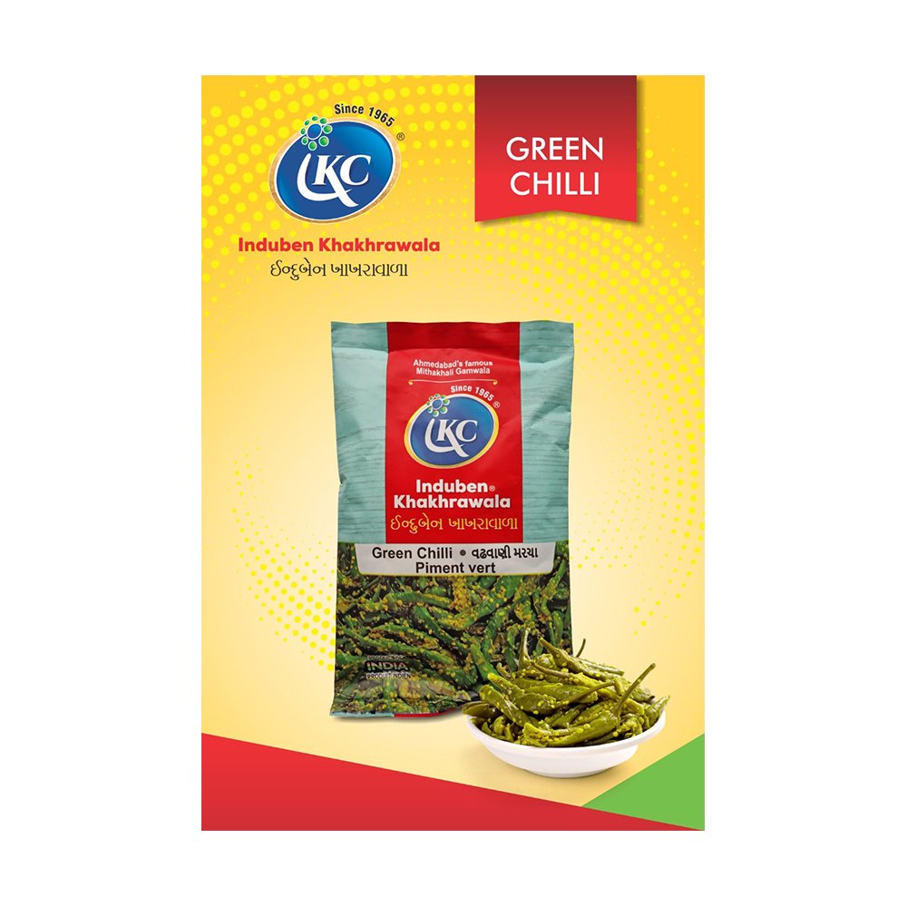 Induben Khakhrawala Green Chilli Pickle (200g)