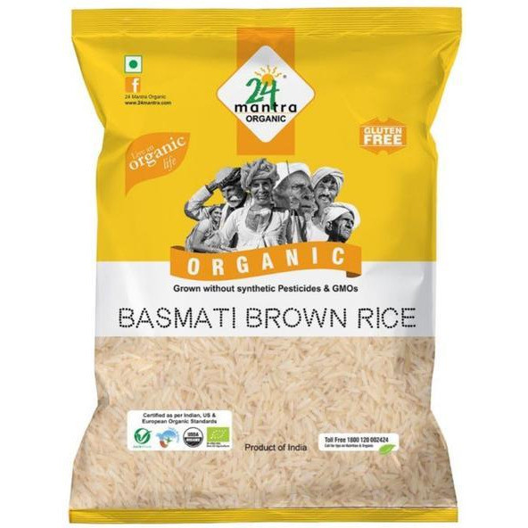 24 Mantra Organic Basmati Brown Rice (4.54kg  10lb)