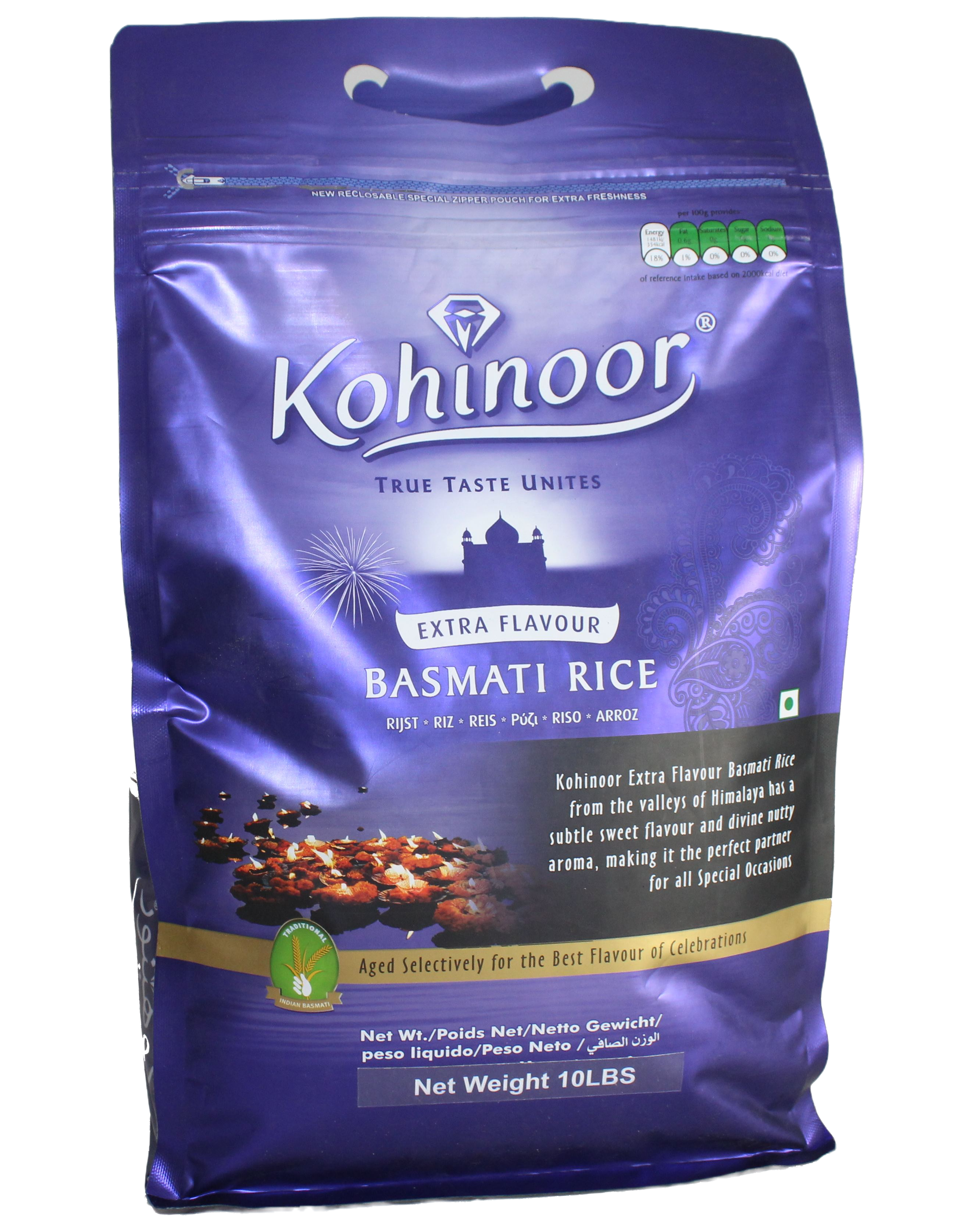 Kohinoor Platinum Basmati Rice 10 Lb