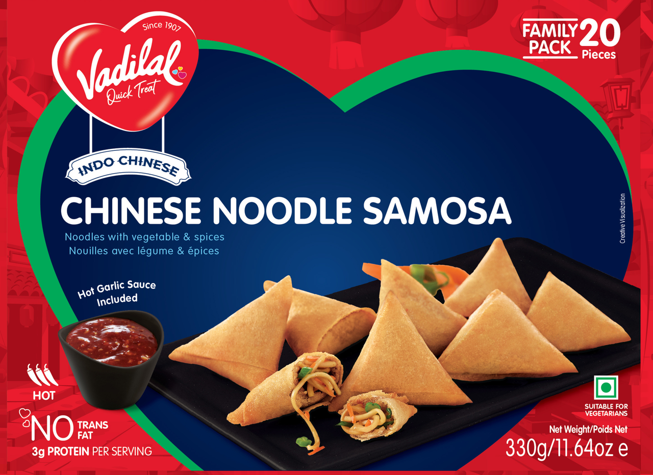 Vadilal Chinese Noodle Samosa  20 Pieces (330g  11.64Oz)