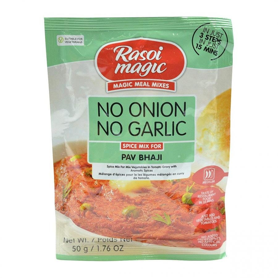 Rasoi Magic No Onion No Garlic Pav Bhaji Masala (50g  1.76Oz)