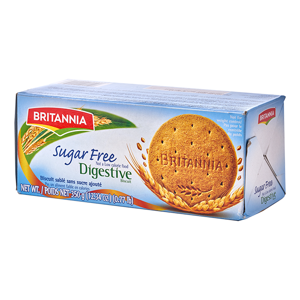Britannia Sugar Free Digestive Biscuits (350g  12.34Oz)