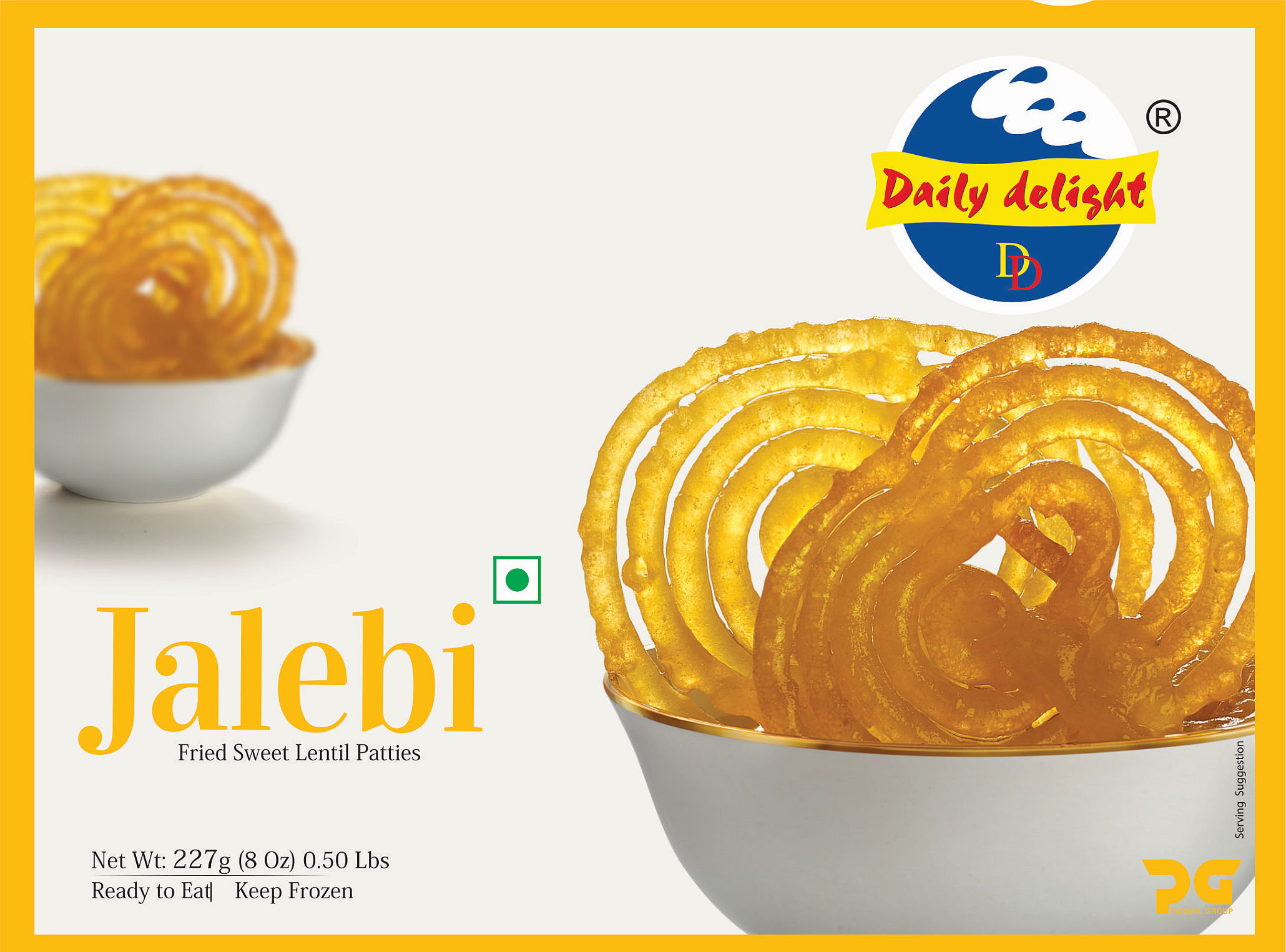 Daily Delight Yellow Jalebi (227g  8Oz)