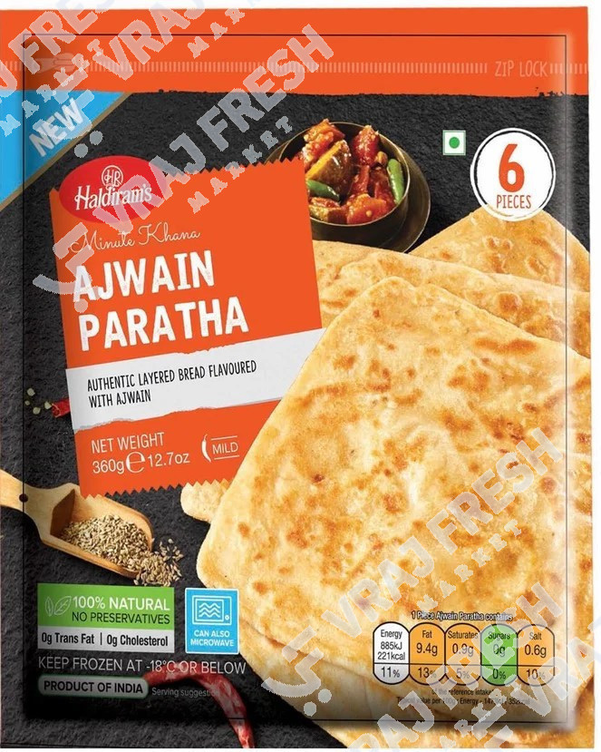 Haldirams Ajwain Paratha  6 Pcs (360g  12.69Oz)