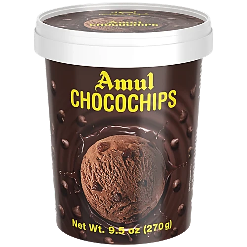 Amul Choco Chips Ice Cream (270g 9.5oz)