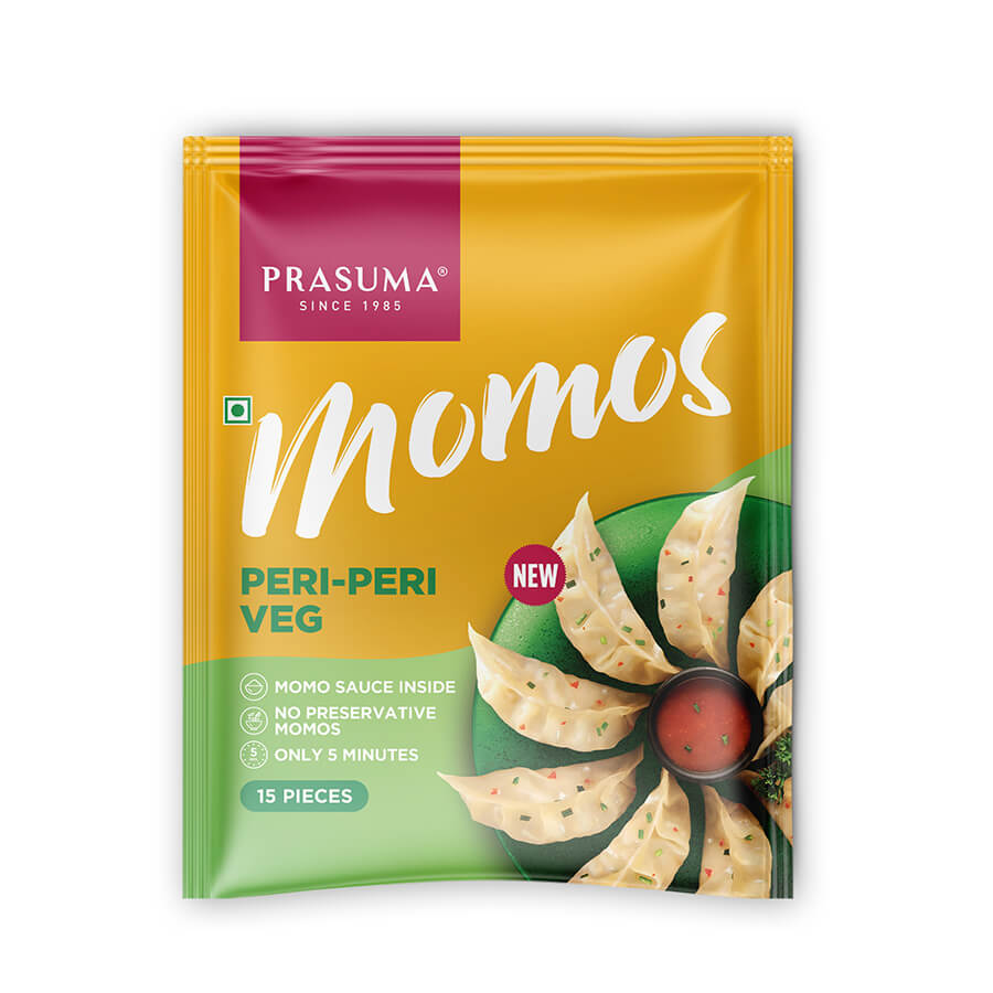 Prasuma Peri Peri Momos/ Dumplings (15pcs 400g)