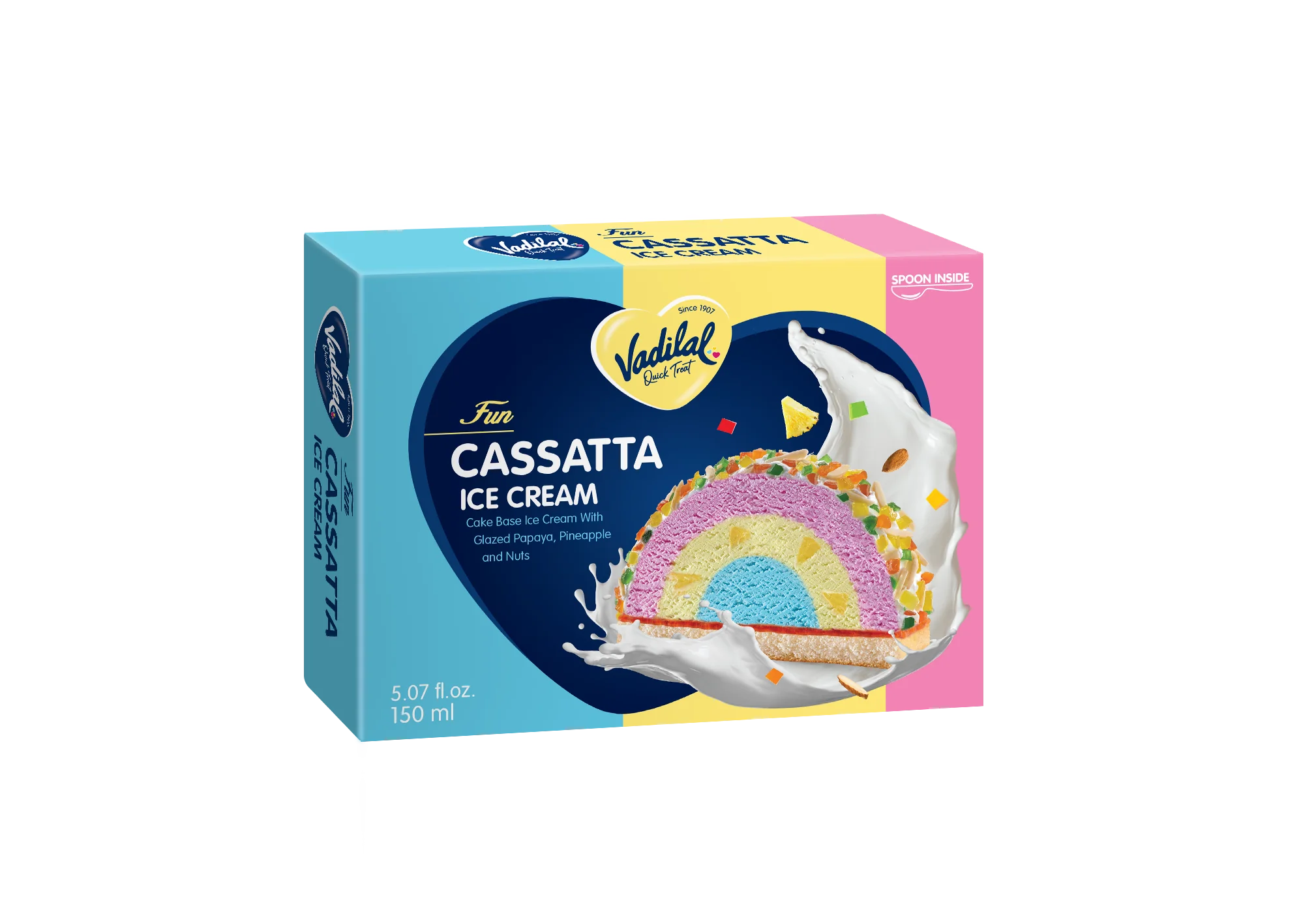 Vadilal Fun Cassatta Ice Cream (150ml 5.07Oz)