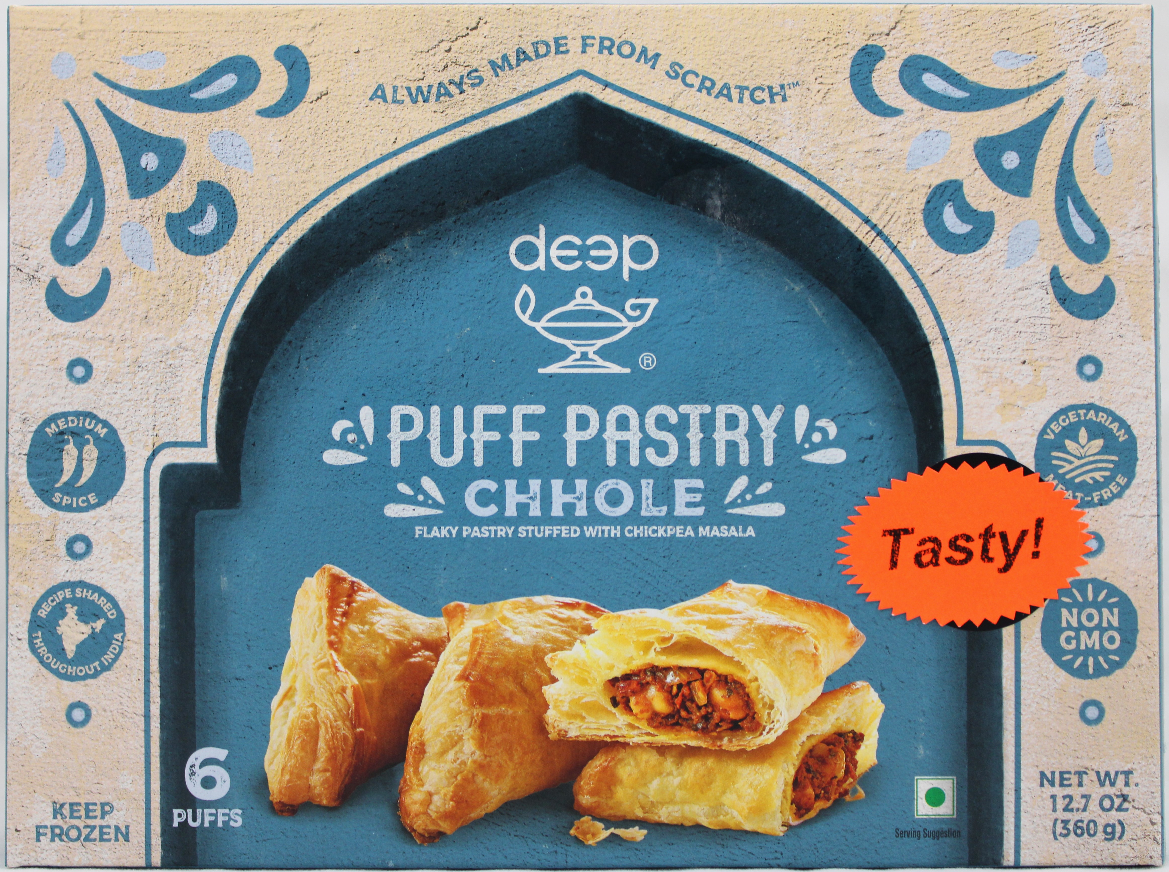 Deep Puff Pastry Chhole  6 Pieces (360g  12.7Oz)