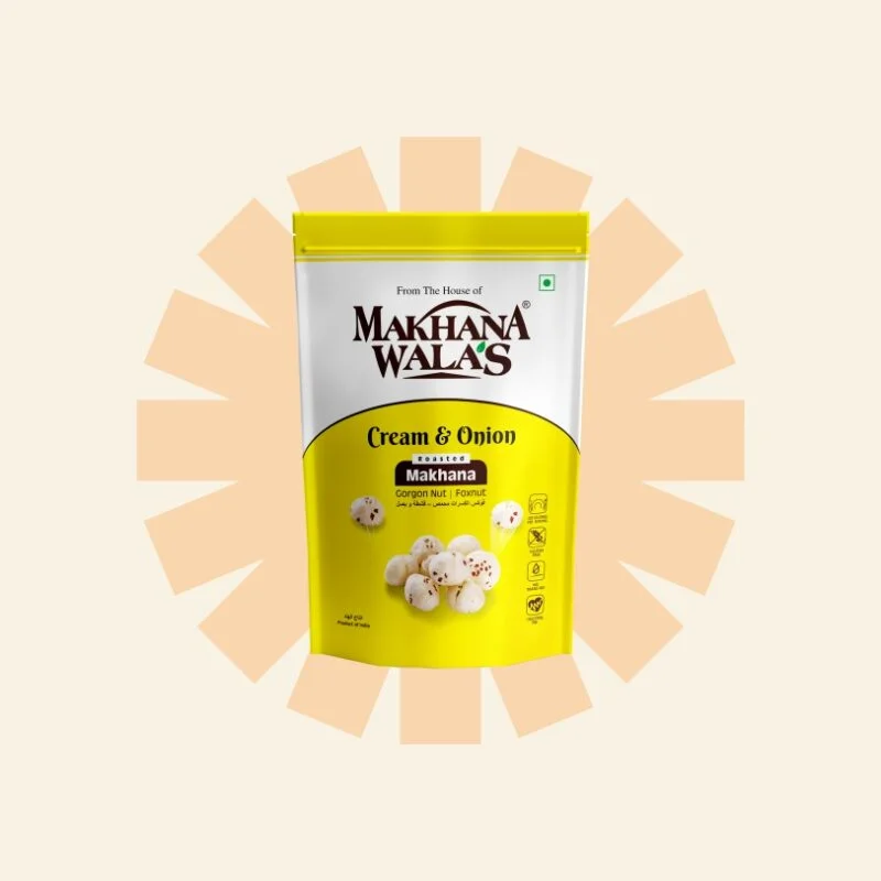 Makhana Walas Cream & Onion Makhana (60g 2oz)