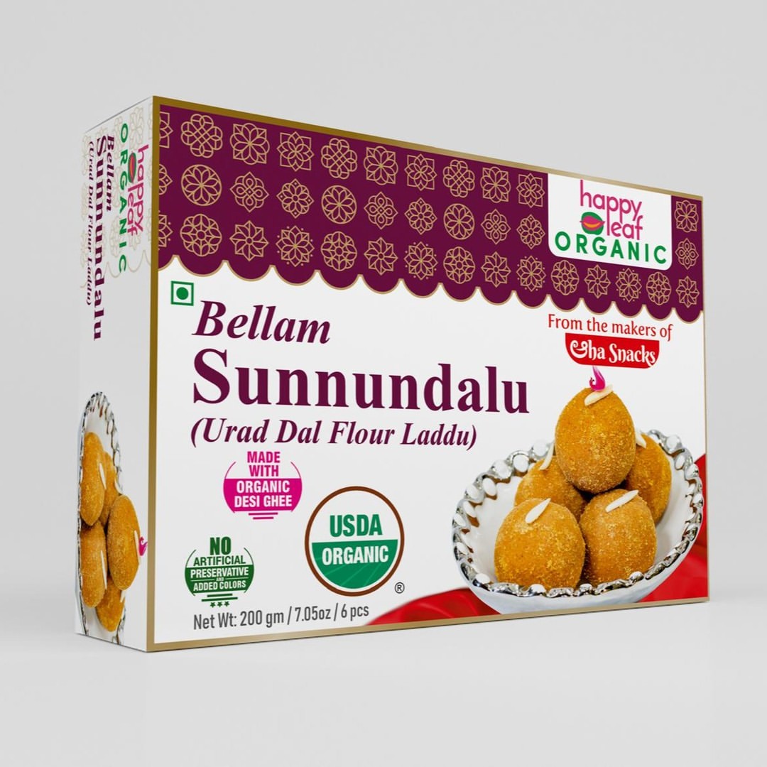 Happy Leaf Organic Bellam Sunnundalu (200g 7oz)