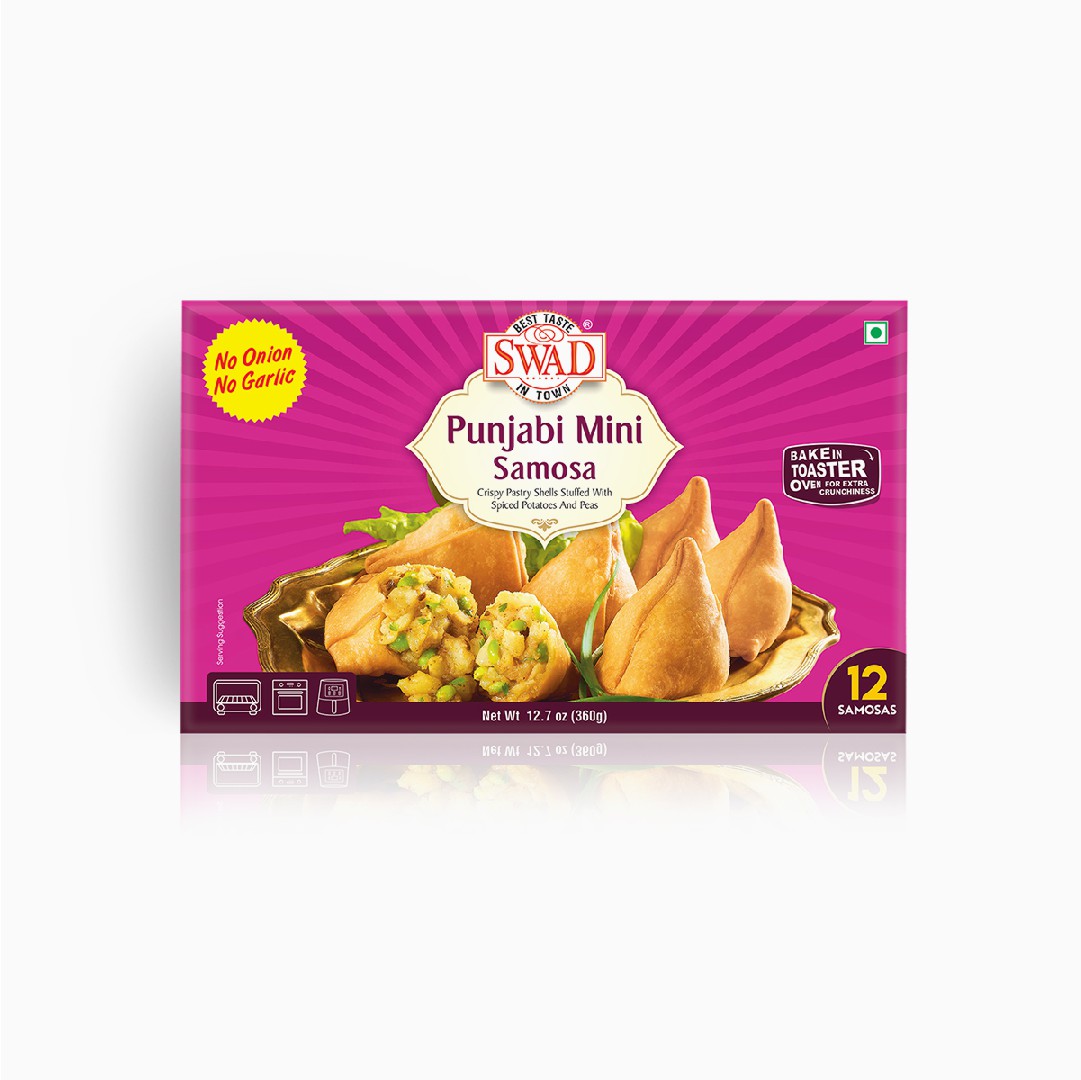 Swad Punjabi Mini Samosa  12 pcs (360g  12.7Oz)
