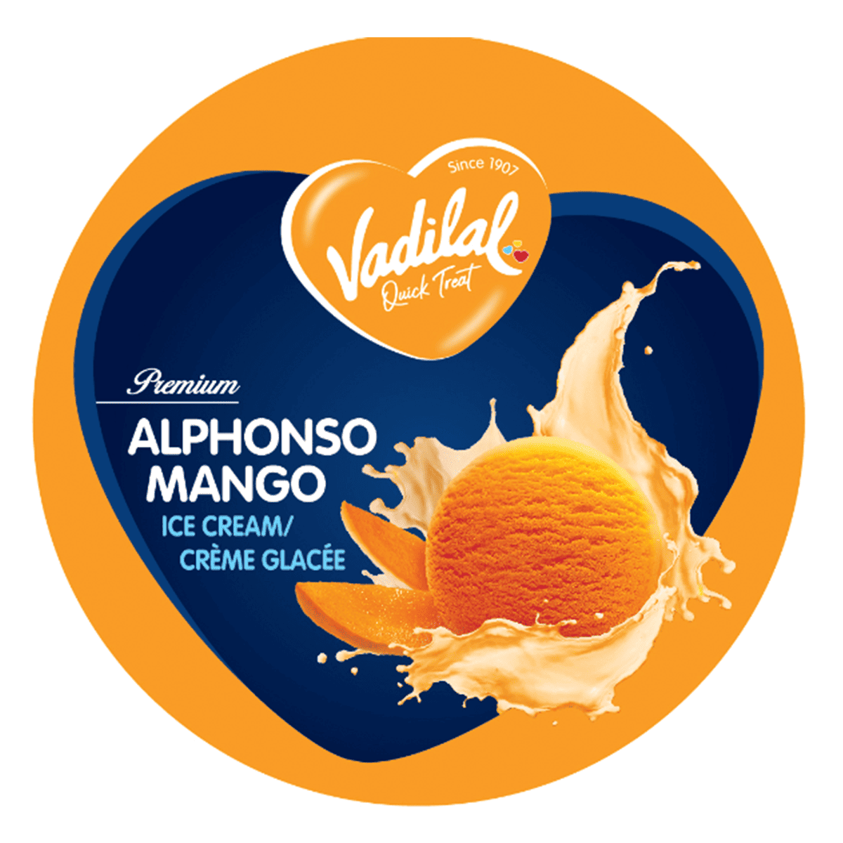 Vadilal Alphonso Mango Ice Cream (750ml 25.3 fl.oz)