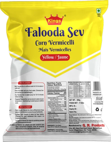 Kings Falooda Sev Yellow Vermicelli (500g)