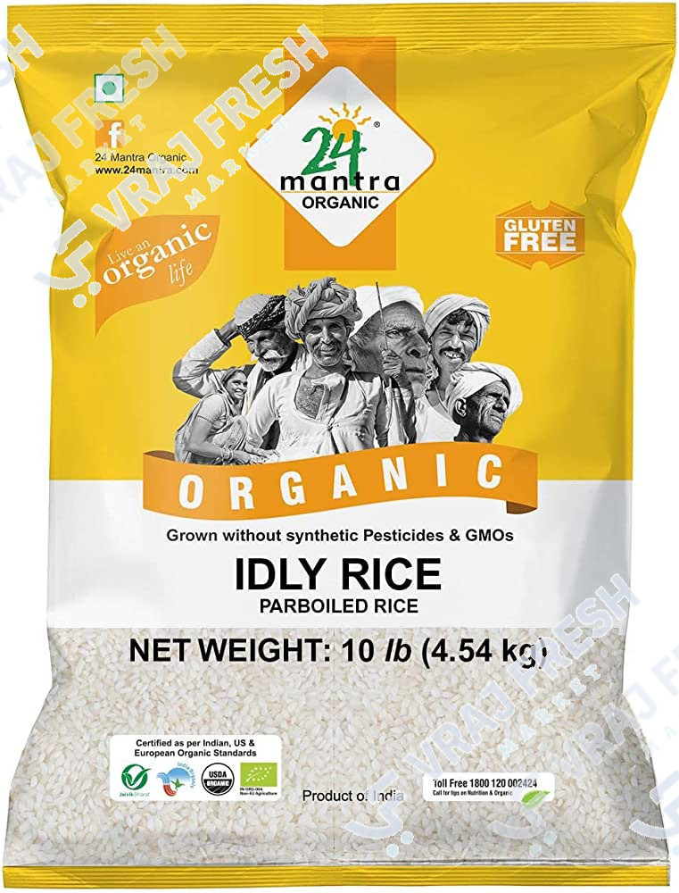 24 Mantra Organic Idli Rice (4.54kg  10lb)