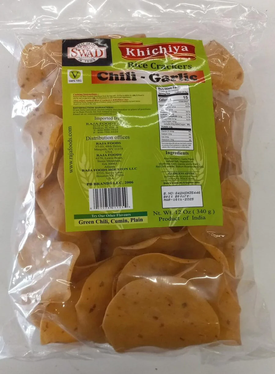 Swad Chili Garlic Khichiya (340g  12Oz)