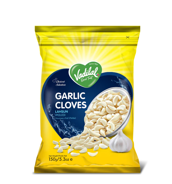 Vadilal Garlic Cloves (Lahsun) (Peeled) (150g  5.2oz)