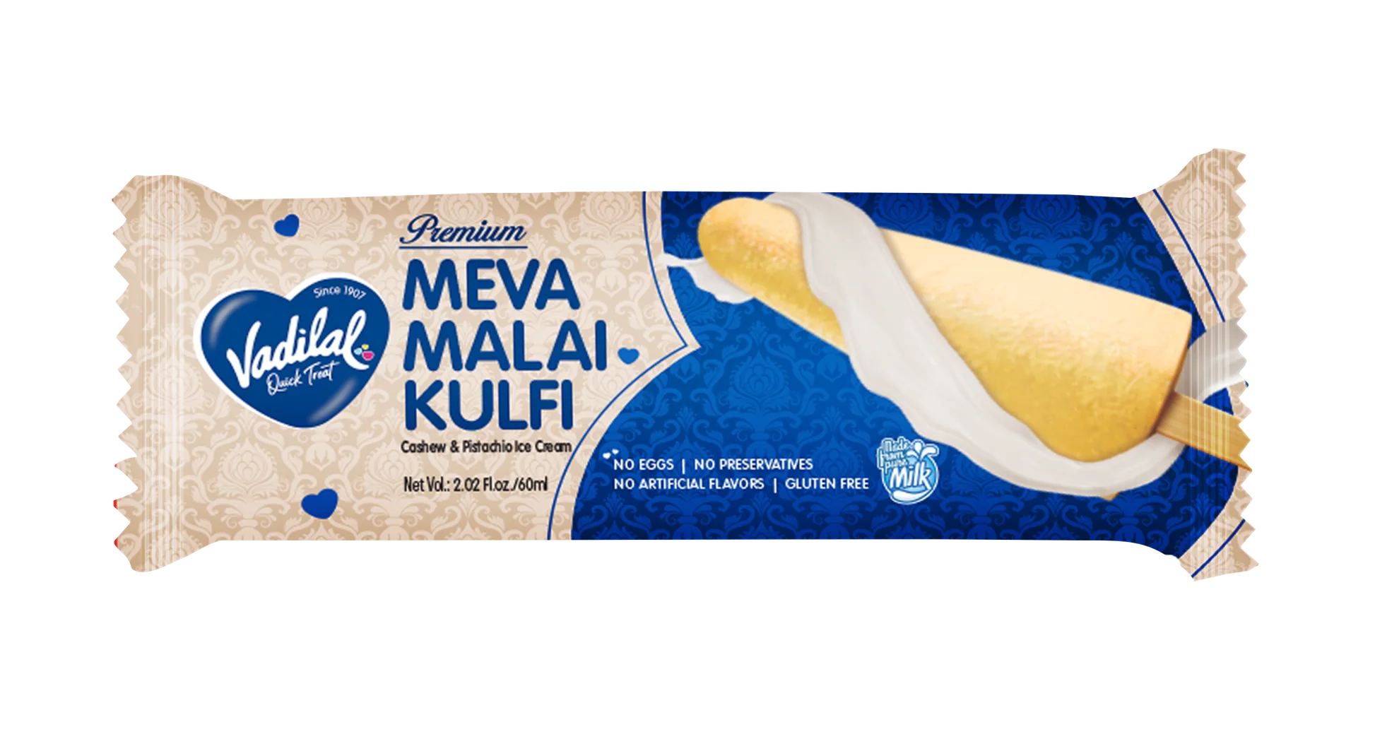Vadilal Meva Malai Kulfi Stick (60ml)