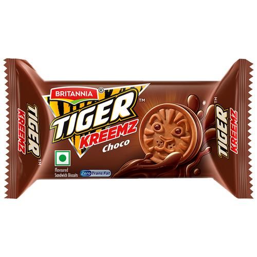 Britannia Tiger Krunch Kreemz Choco Cookies (75g  2.64Oz)