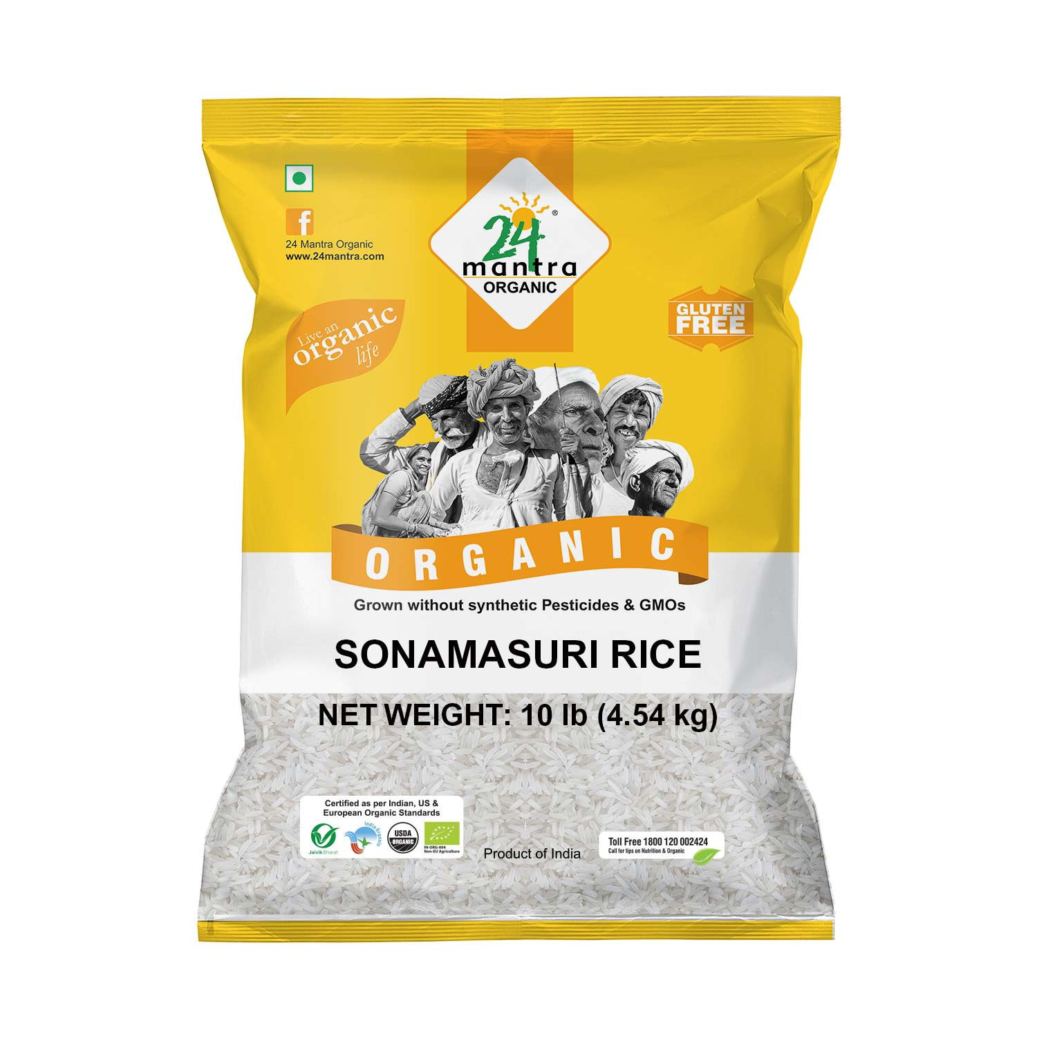 24 Mantra Organic Sonamasuri White Rice
