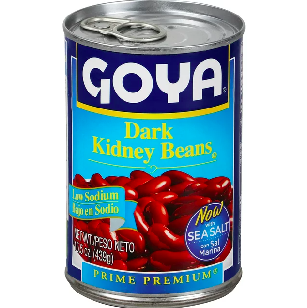 Goya Low Sodium Dark Kidney Beans (439g  15.5Oz)