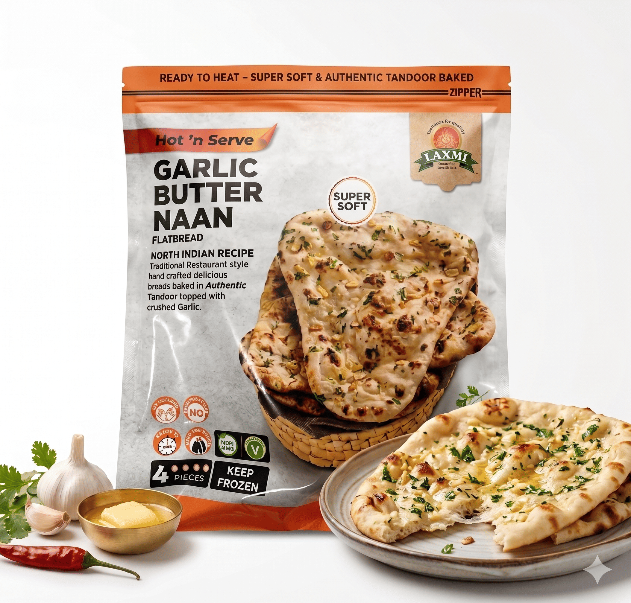 Laxmi Garlic Butter Naan