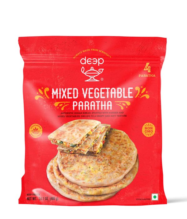 Deep Mixed Vegetable Paratha