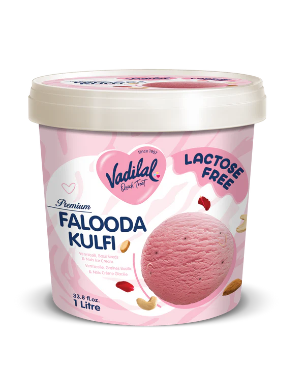 Vadilal Lactose Free Falooda Kulfi Ice Cream (1 Litre  33.8 fl oz)
