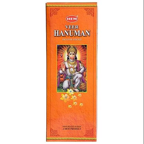 Hem Precious Veer Hanuman Incense Sticks (6 Pack of 20 Sticks Each)