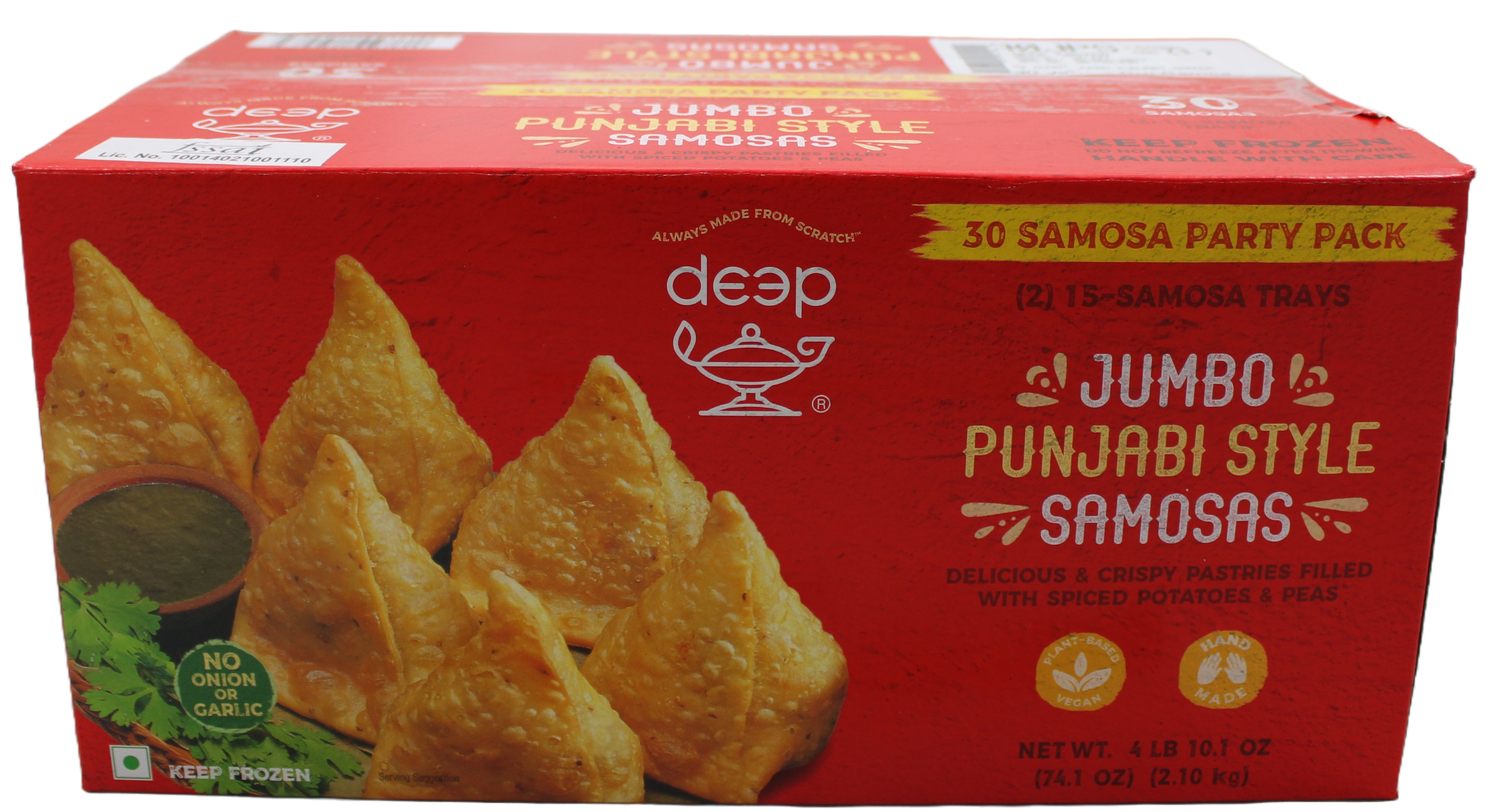 Deep Jumbo Punjabi Samosa  30 Pieces (2.10Kg  74.1Oz)