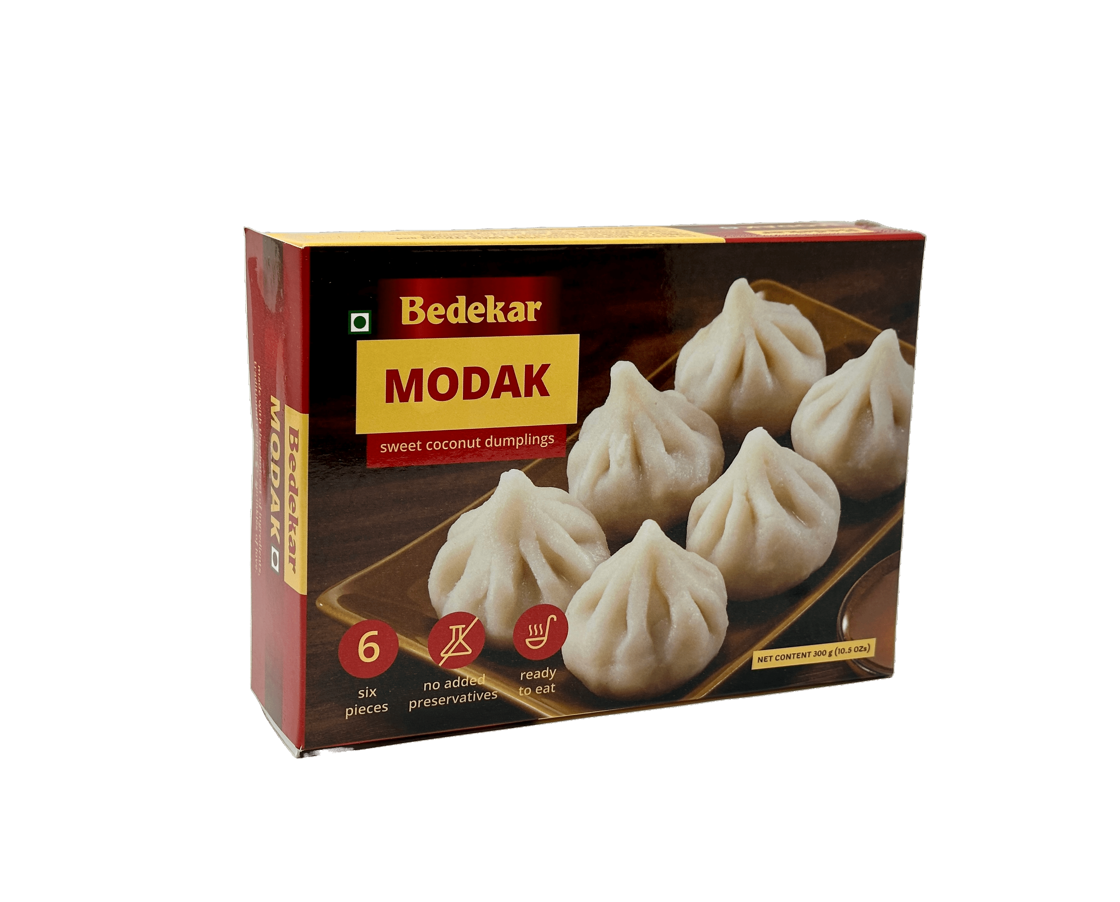 Bedekar Modak  6 Pcs (300g  10.6Oz)