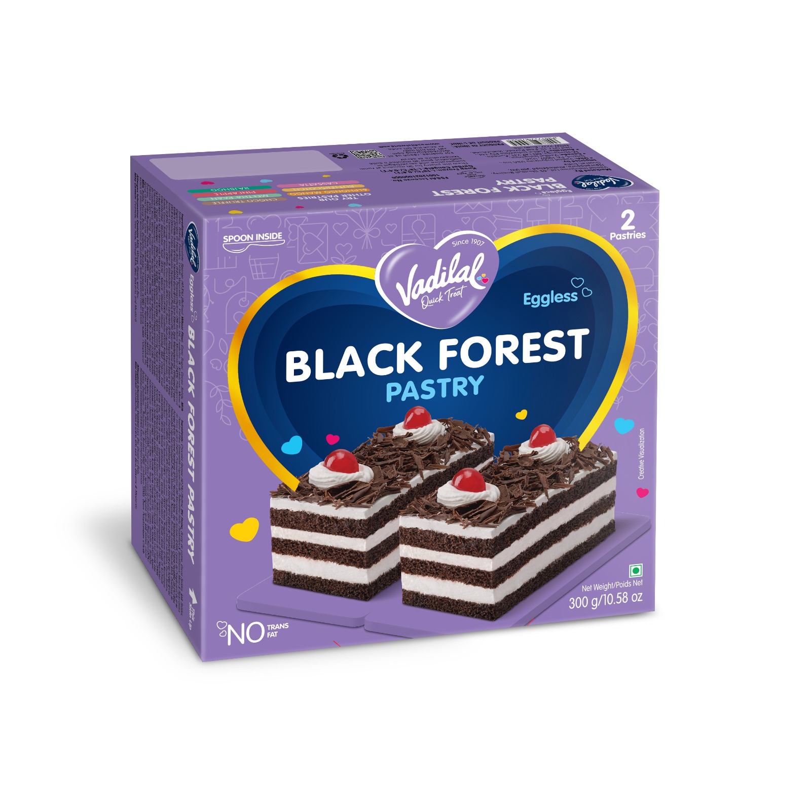 Vadilal Black Forest Pastry (300g  10.58oz)