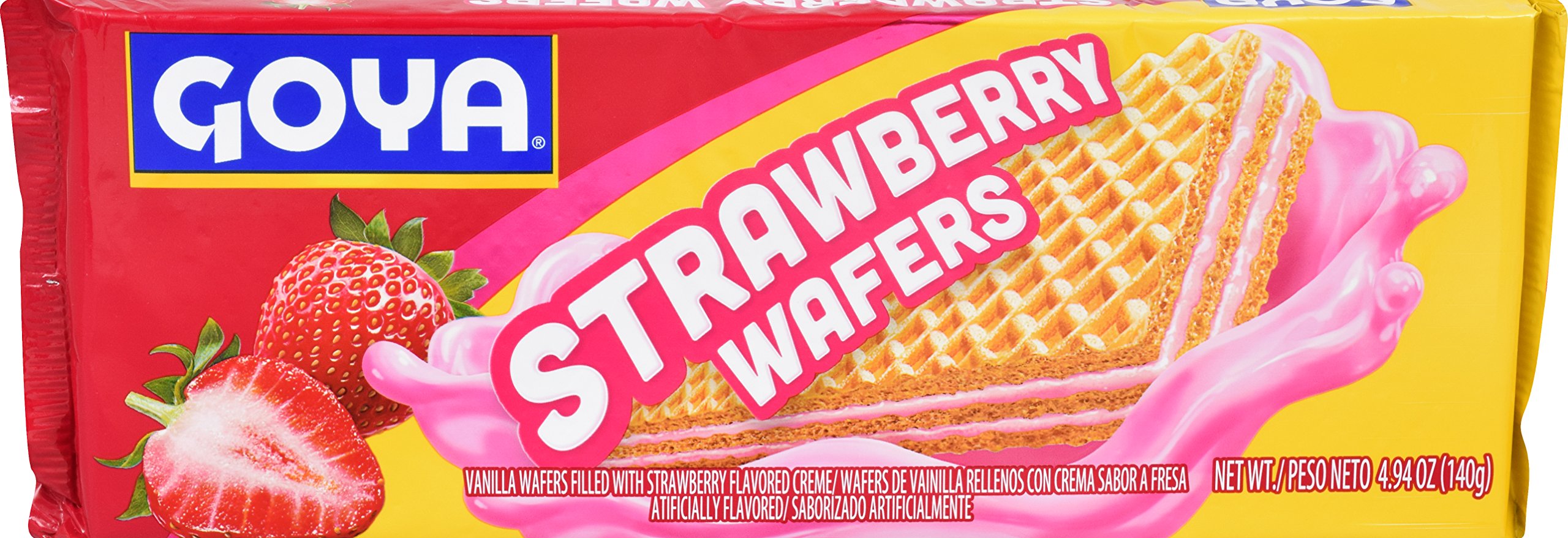 Goya Strawberry Wafers Biscuit (140g  4.94Oz)