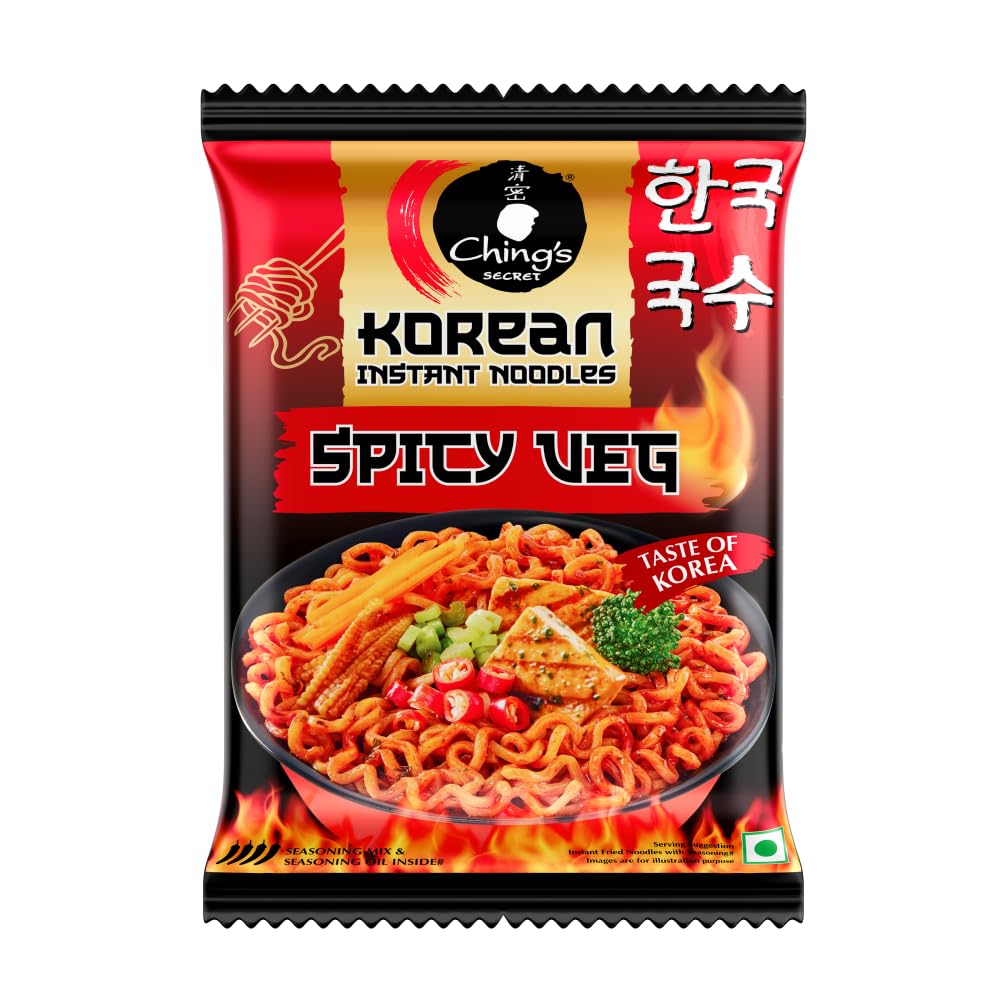 Chings Korean Spicy Veg Noodles (80g)