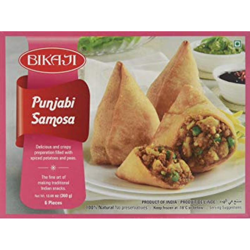 Bikaji Punjabi Samosa  6 Pieces (360g  12.6Oz)