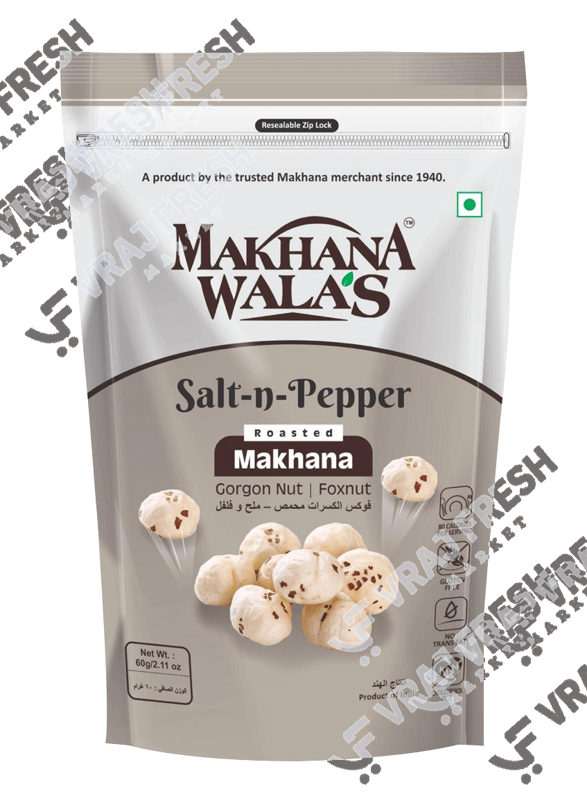 Makhana Walas Salt N Pepper Makhana (60g  2.11Oz)