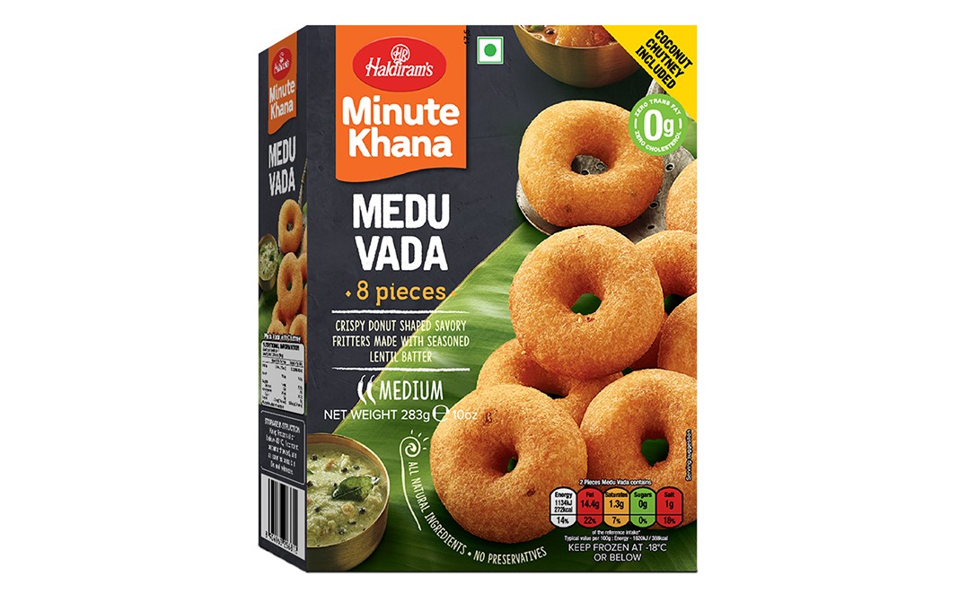 Haldiram's Medu Vada 8 Pcs (283g  10oz)
