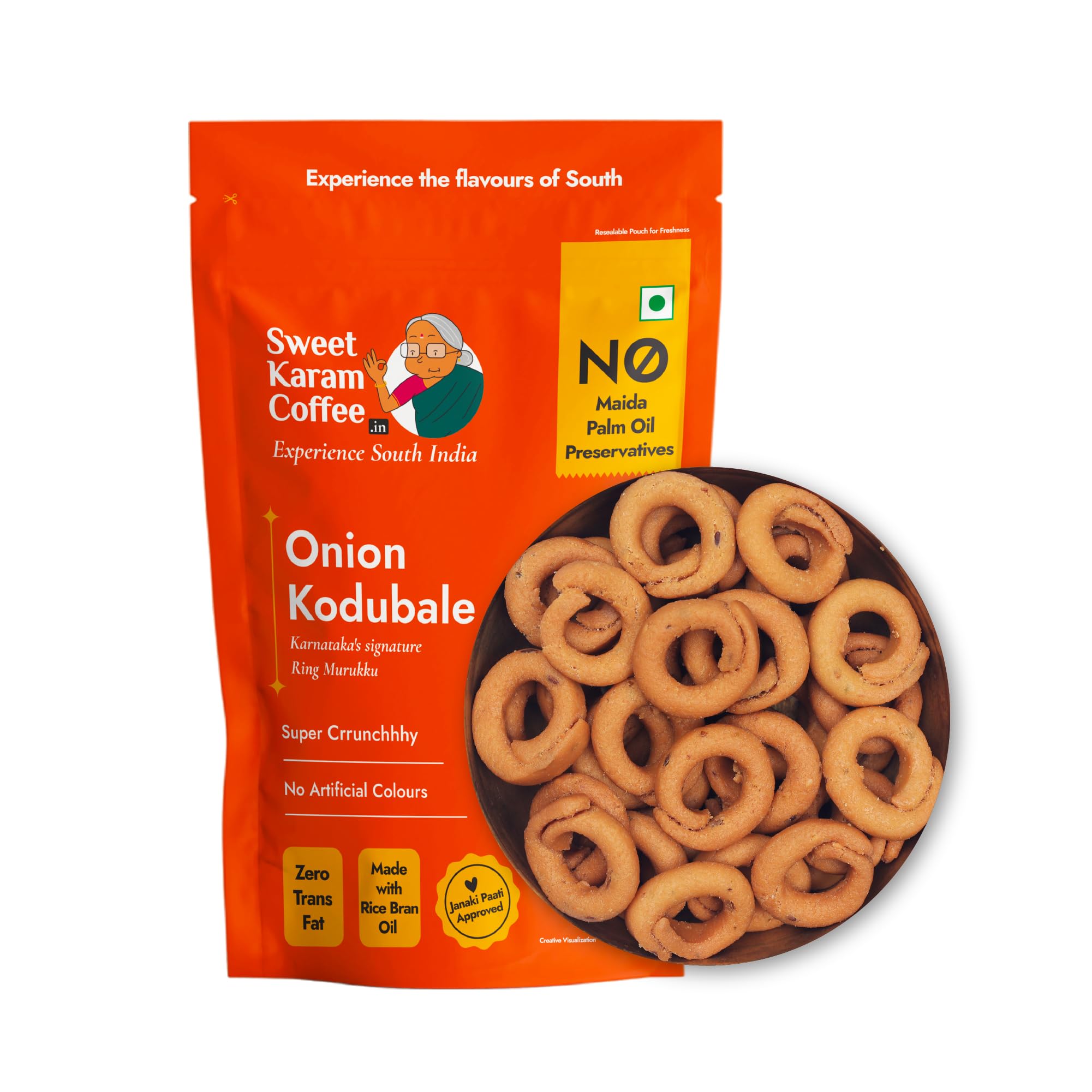 Sweet Karam Coffee Onion Kodubale (180g 6.3oz)