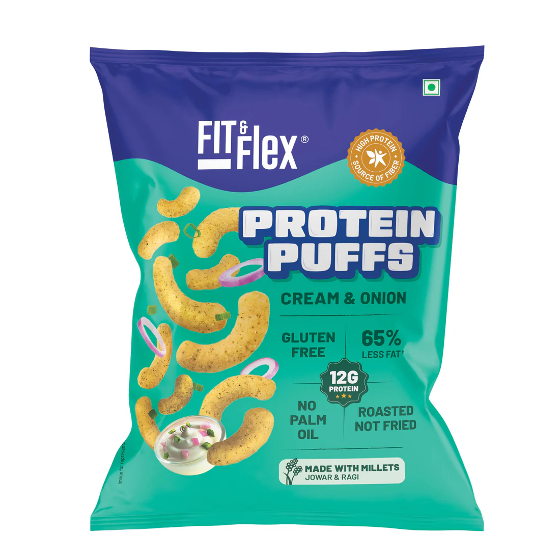 Fit & Flex Protein Puff Cream & Onion (55g 1.9oz)