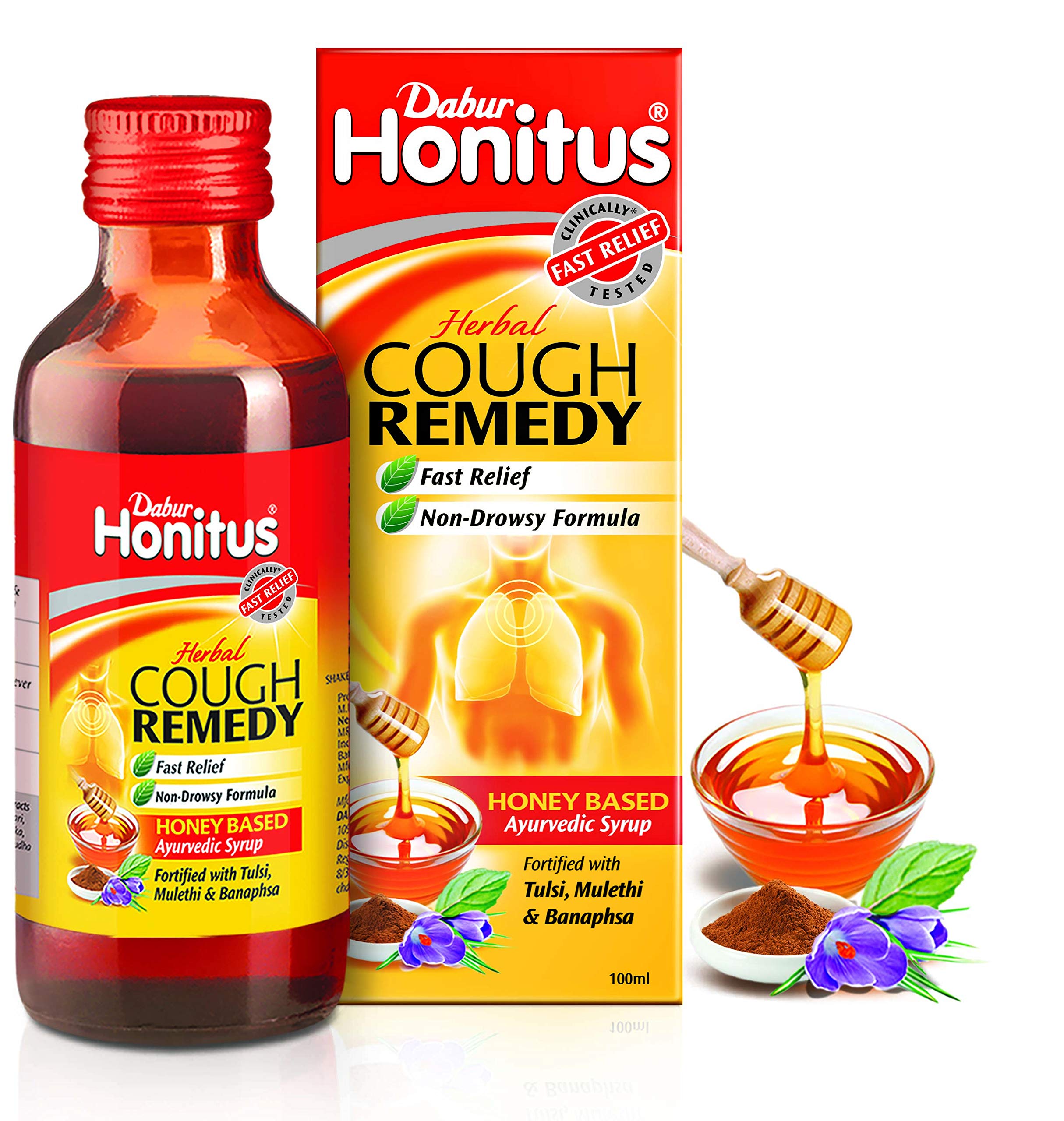Dabur Honitus Cough Remedy Honey Based Syrup (100ml)