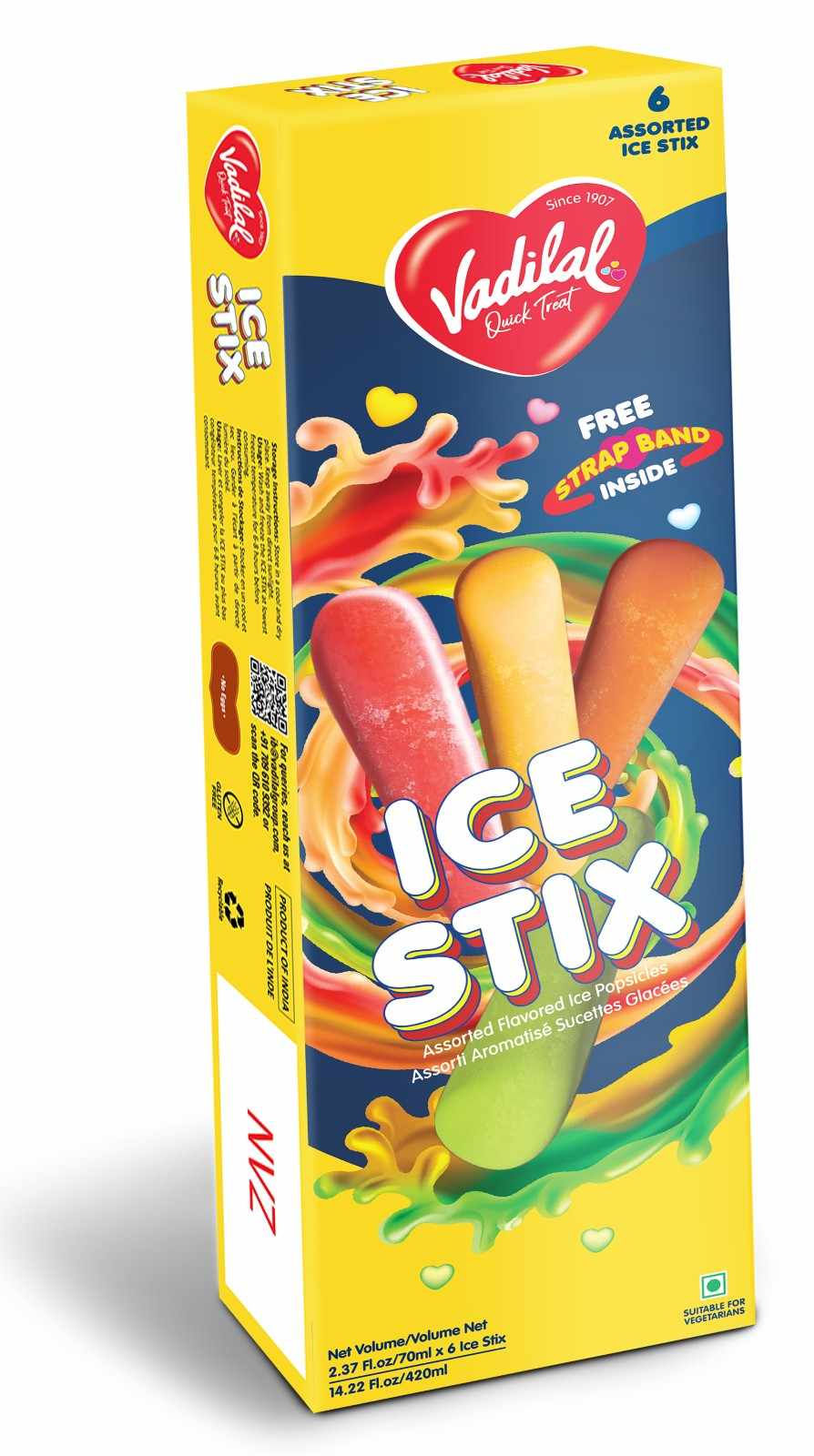 Vadilal Ice Stix 6pcs (420ml)
