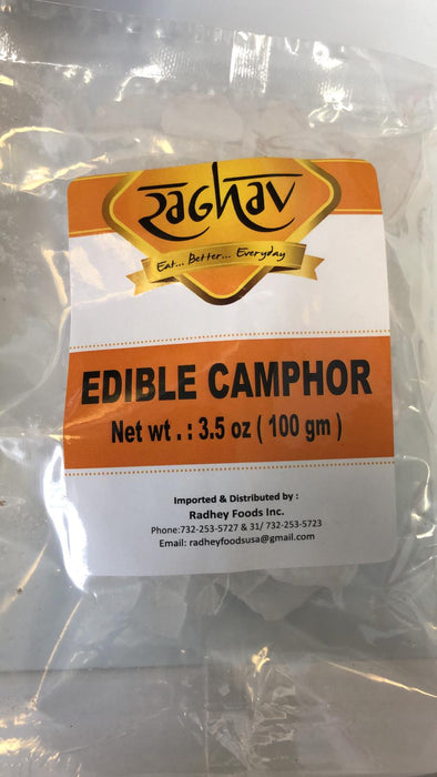 Raghav Edible Camphor (100g  3.5Oz)