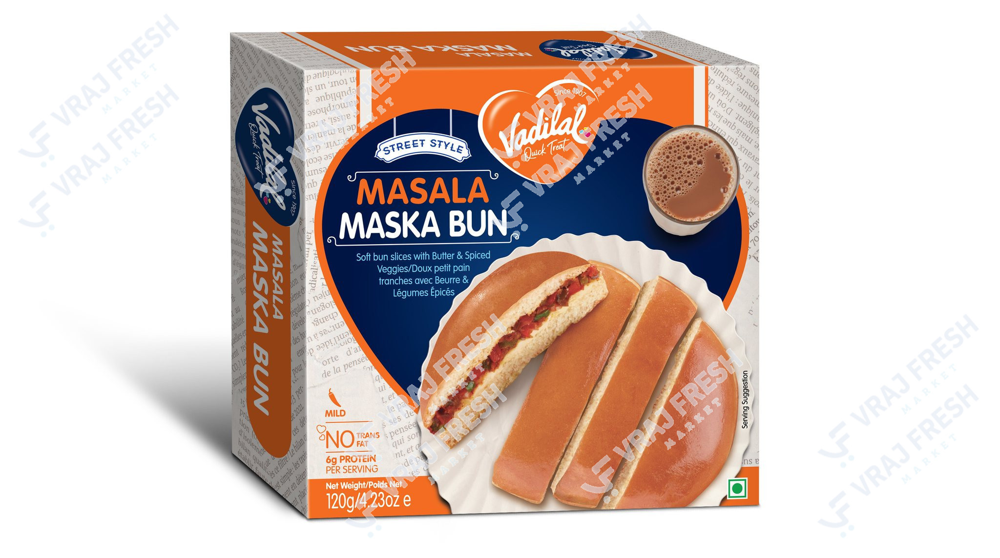 Vadilal Masala Maska Bun (120g  4.23Oz)