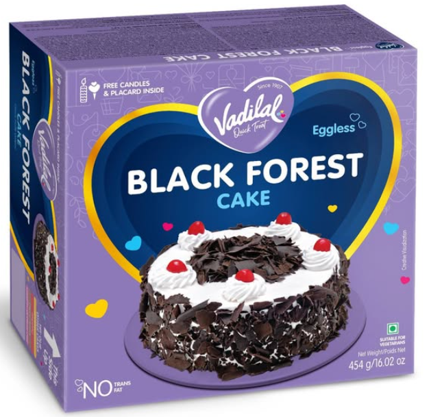 Vadilal Black Forest Cake (454g 16oz)