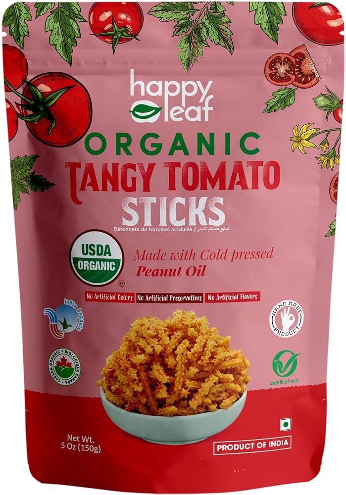 Happy Leaf Organic Tangy Tomato Sticks (135g)