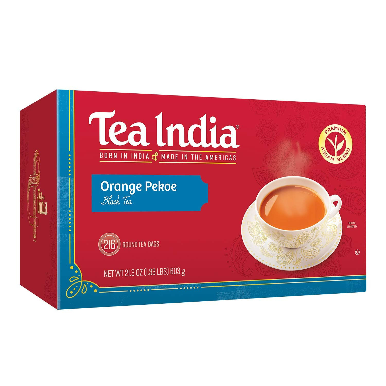 Tea India Orange Pekoe Black Tea 216 Bags (603g  21.3Oz)