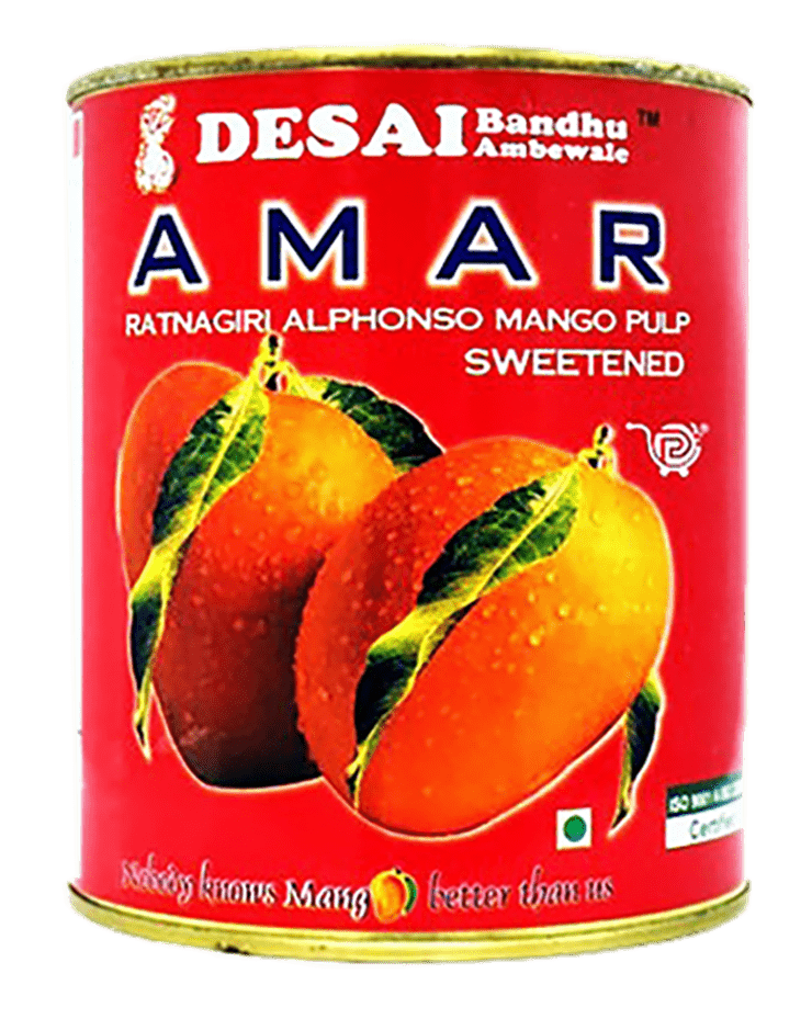 Desai Bandhu Ratnagiri Alphonso Mango Pulp Sweetened (850g 29.9oz)