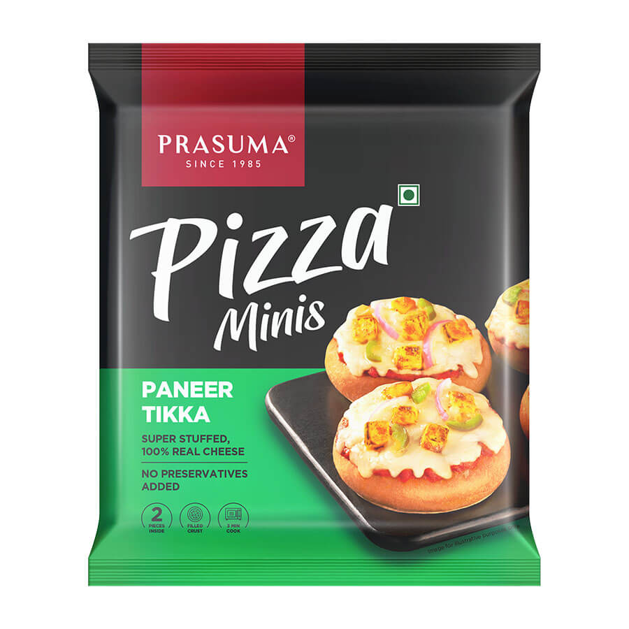 Prasuma Paneer Tikka Pizza Minis (2pcs 180g)