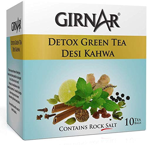 Girnar Green Tea Desi Kahwa (10 Tea Bags) (25g  0.881Oz)