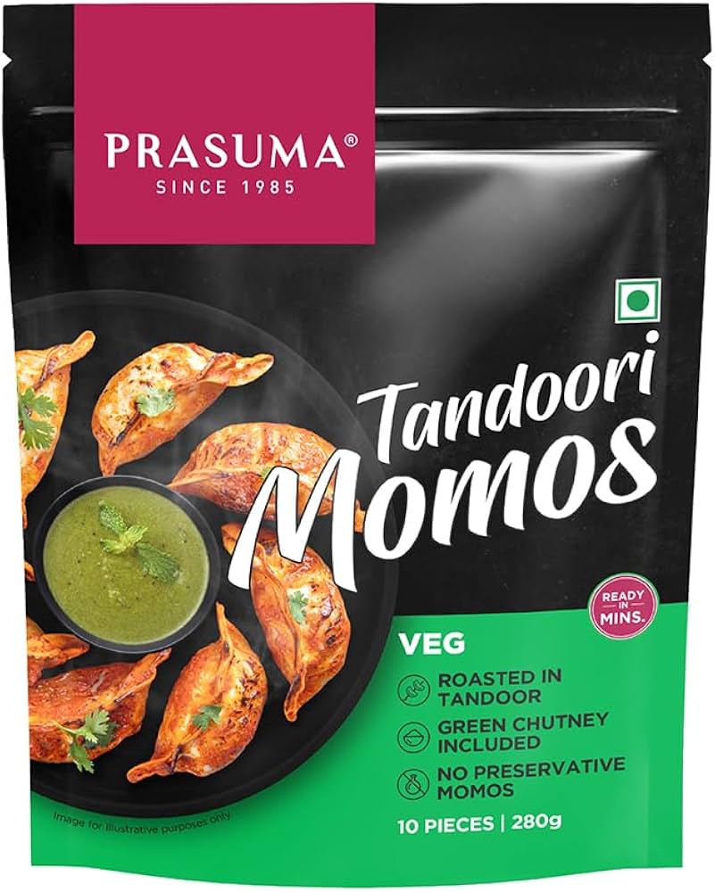 Prasuma Veg Tandoori Momos/ Dumplings (15pcs 400g)