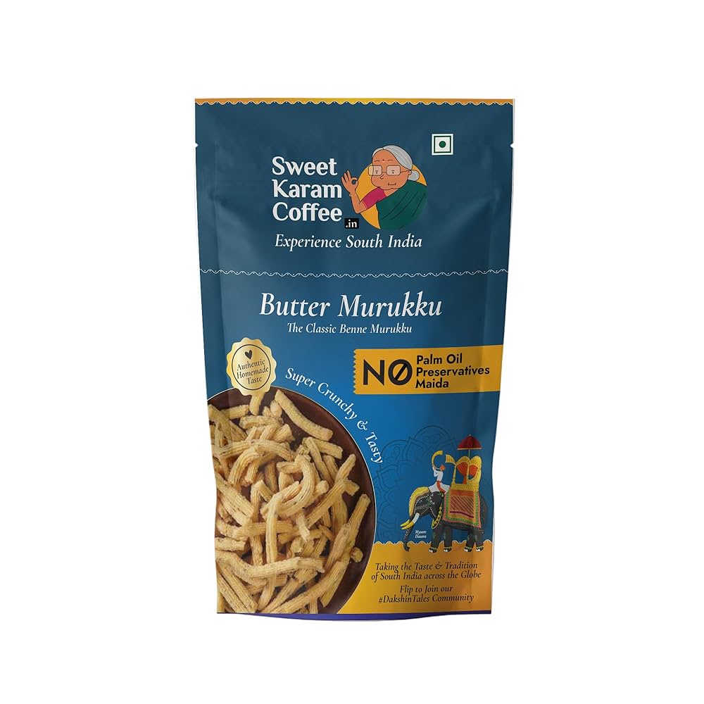 Sweet Karam Coffee Butter Murukku (180g 6.3oz)
